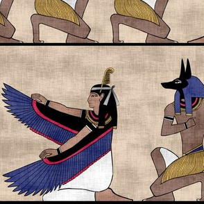 Egyptian gods on Papyrus