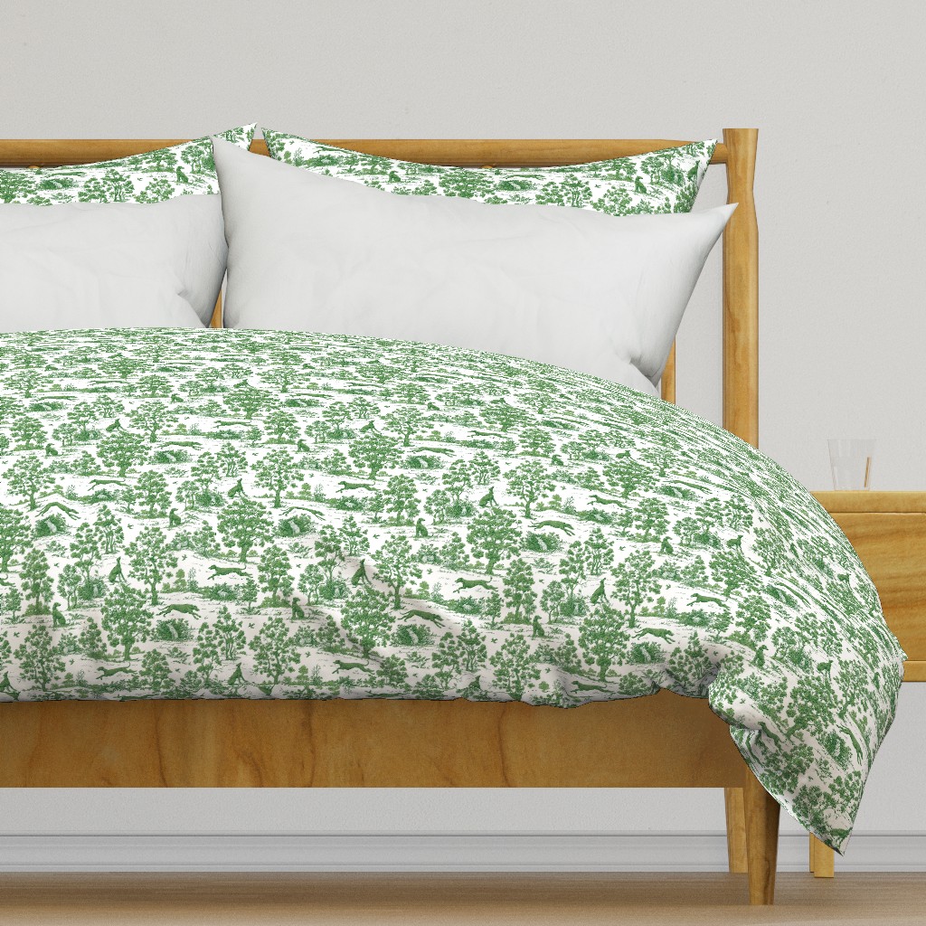 Green Greyhound Toile 