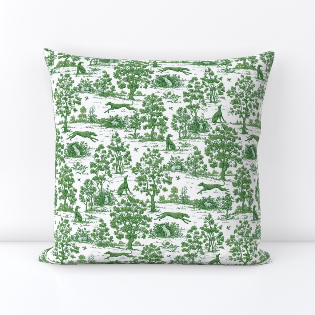 Green Greyhound Toile 