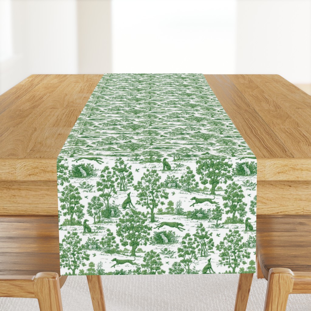 Green Greyhound Toile 