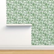 Green Greyhound Toile 