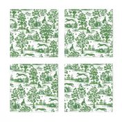 Green Greyhound Toile 