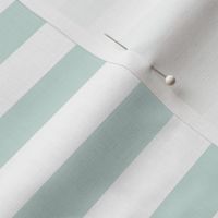 Mint and White Stripe