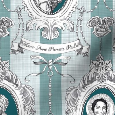 Toile de Jouy - Science Women Teal