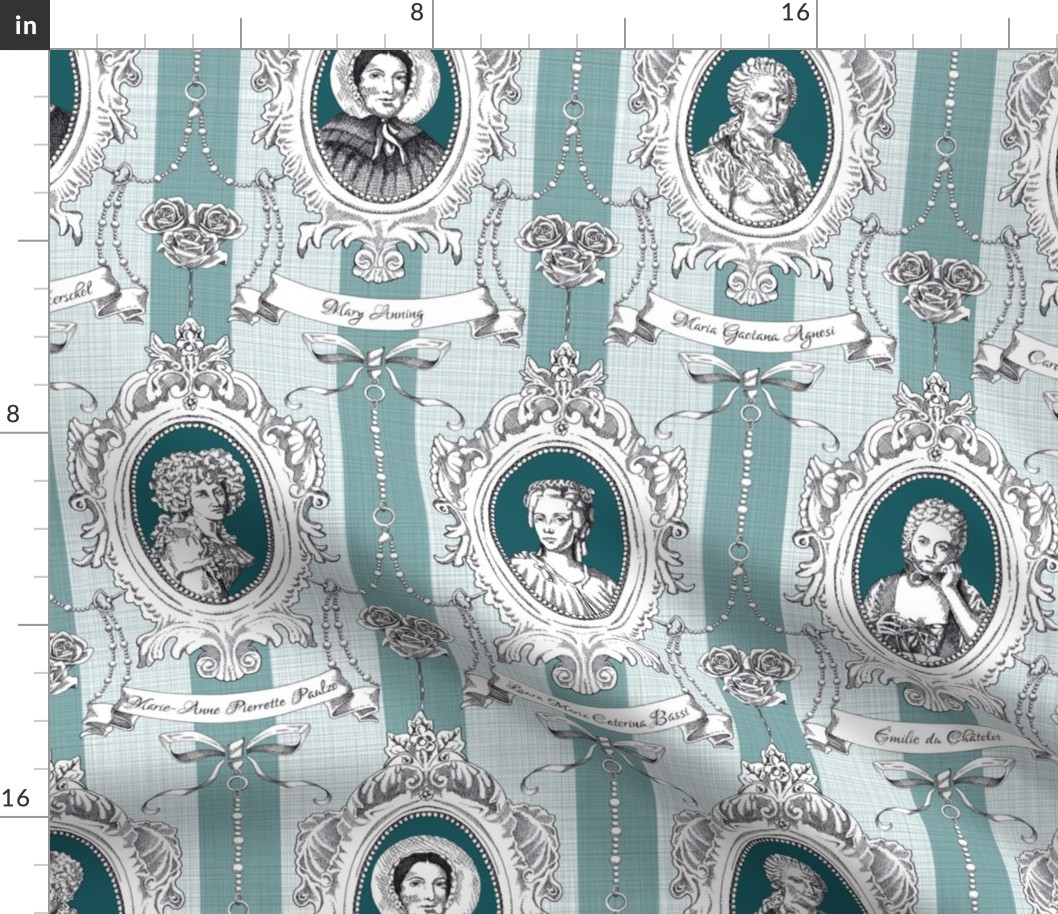 Toile de Jouy - Science Women Teal