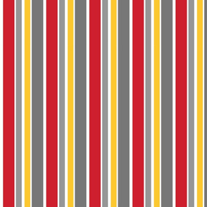 Red Yellow Gray Stripes