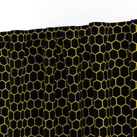 Black and Yellow Beehive Honeycomb Hexagon