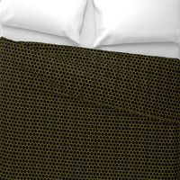 Black and Yellow Beehive Honeycomb Hexagon