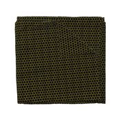 Black and Yellow Beehive Honeycomb Hexagon