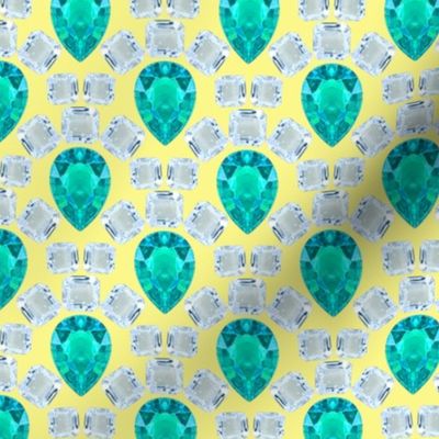 Diamond-Emerald scales on yellow