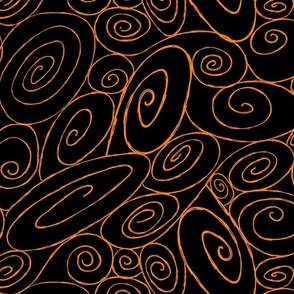 Burton's Spirals - orange