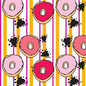 Graffiti Donuts in Stripes
