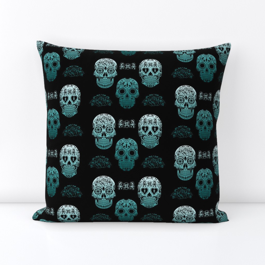 Sugar Skull teal