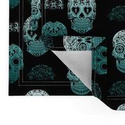 Sugar Skull teal