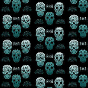 Sugar Skull teal