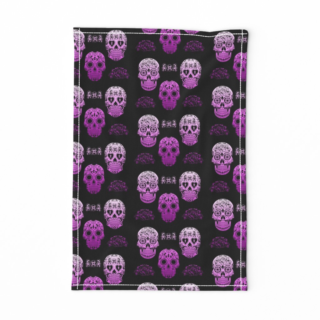 Sugar Skull Purple Ombre