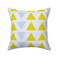 Mustard and Grey Triangles 