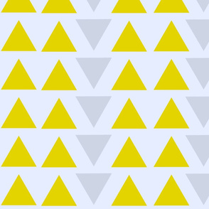 Mustard and Grey Triangles 