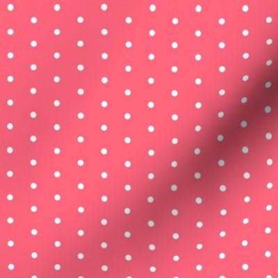 mini dots fabric // coral  pink fabric