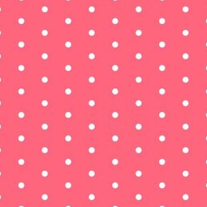 mini dots fabric // coral  pink fabric