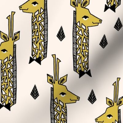 Giraffes - Champagne/Black/Mustard