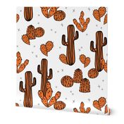 cactus // orange kids boys boys room cacti orange