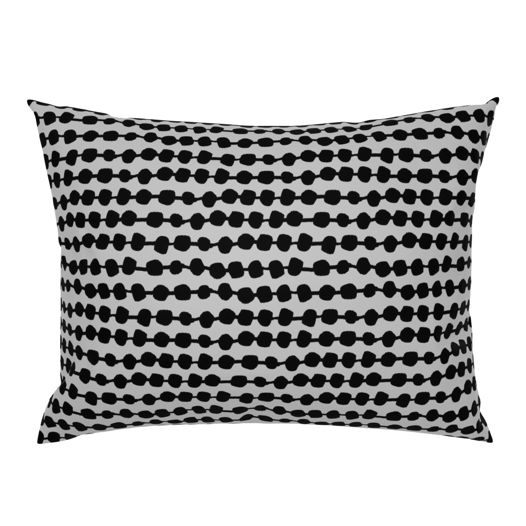 Dots in Rows - Slate Grey/Black by Andrea Lauren