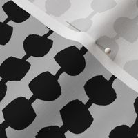 Dots in Rows - Slate Grey/Black by Andrea Lauren