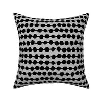 Dots in Rows - Slate Grey/Black by Andrea Lauren