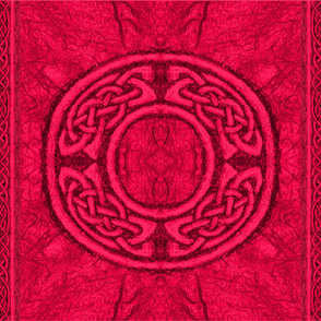 Ancient celtic circle red