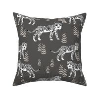 Safari Tiger - Charocal/White by Andrea Lauren