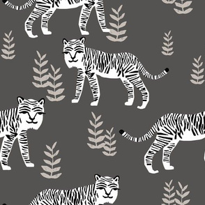 Safari Tiger - Charocal/White by Andrea Lauren