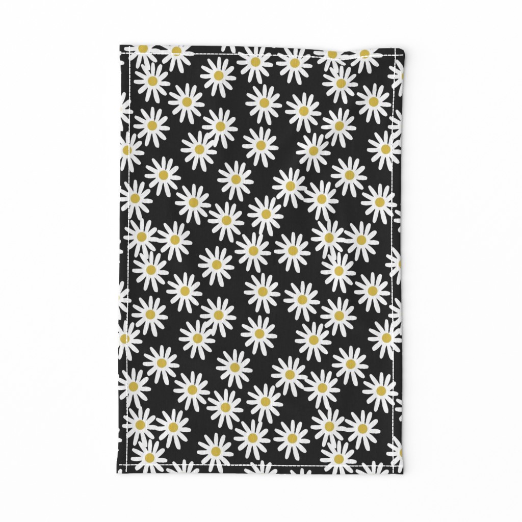 daisy // daisies flowers florals flower black and white simple 90s design