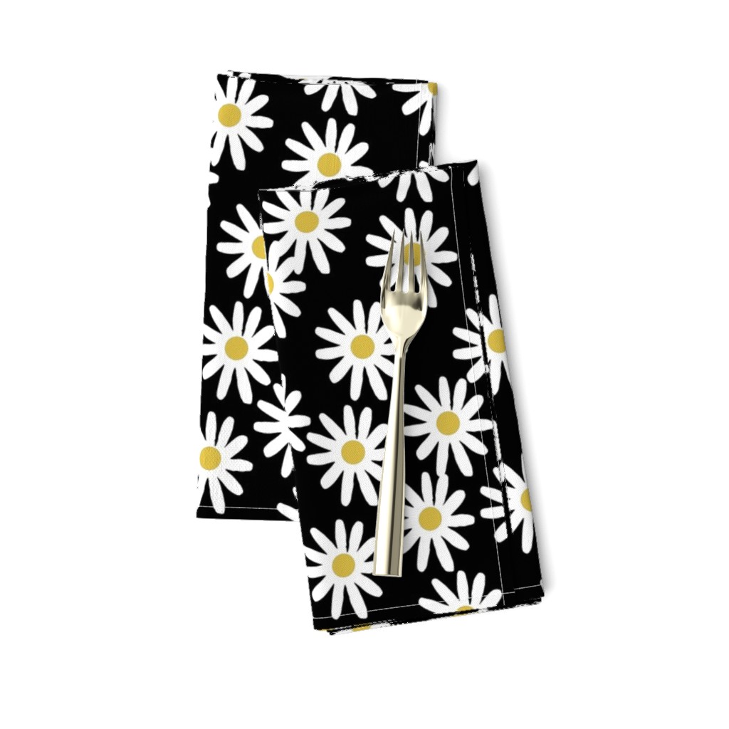 daisy // daisies flowers florals flower black and white simple 90s design