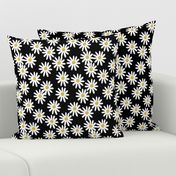 daisy // daisies flowers florals flower black and white simple 90s design