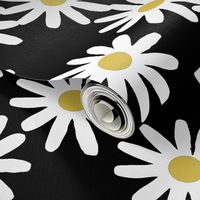 daisy // daisies flowers florals flower black and white simple 90s design