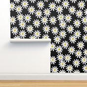 daisy // daisies flowers florals flower black and white simple 90s design