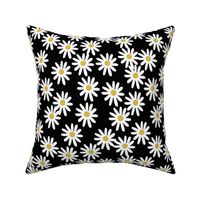 daisy // daisies flowers florals flower black and white simple 90s design