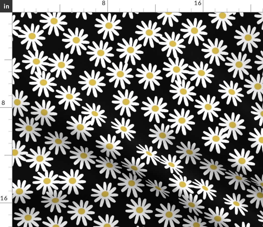 daisy // daisies flowers florals flower black and white simple 90s design