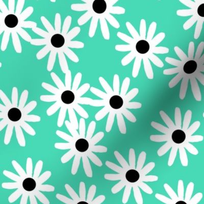 daisies // green light jade tropical green flowers plants summer