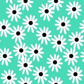 daisies // green light jade tropical green flowers plants summer