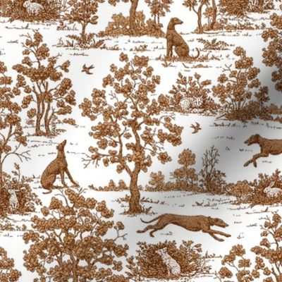 Brown Greyhound Toile