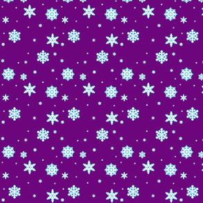 Snowflakes on Violet