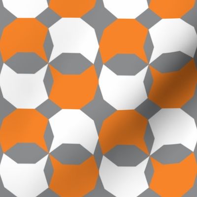 decagon orange - white - gray