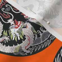 royal white novelty thrones embroidery asian japanese china chinese oriental cheongsam kimono dragon sea ocean imperial chinoiserie sun fire clouds kings queens museum traditional rank regal korean kabuki geisha yuan ming qing dynasty tapestry vintage emp