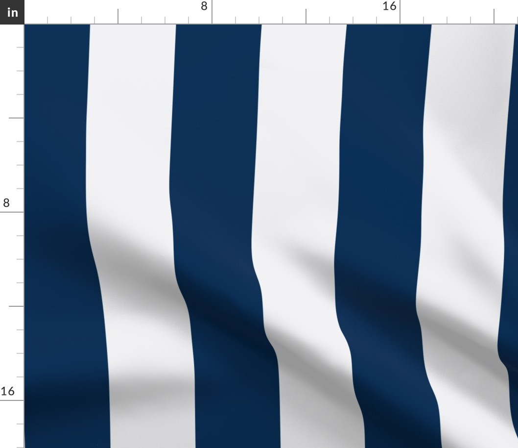Navy Blue white stripe