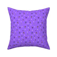 Dog park Ditsy print - purple