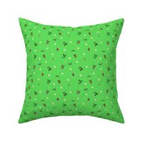 Dog park Ditsy print - green