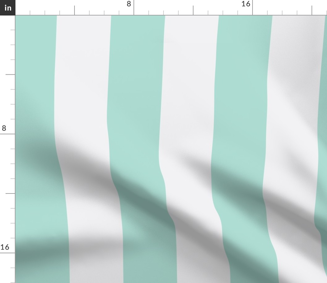 Blue green white stripe