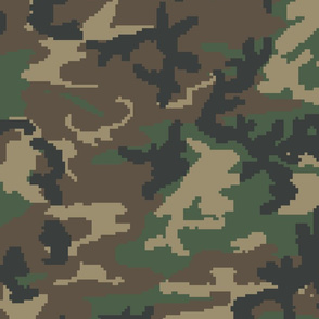 M Woodland Camo Designs By Ricraynor